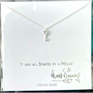 ISO: Disney Mickey Key Necklace - It Was All Started By A Mouse - Silver